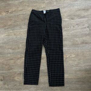 Princess Polly Black Grid Chinos